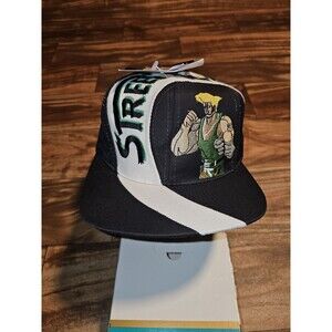 NEW Vintage Rare Street Fighter 2 Guile SNES Game Promo Capcom Hat Snapback